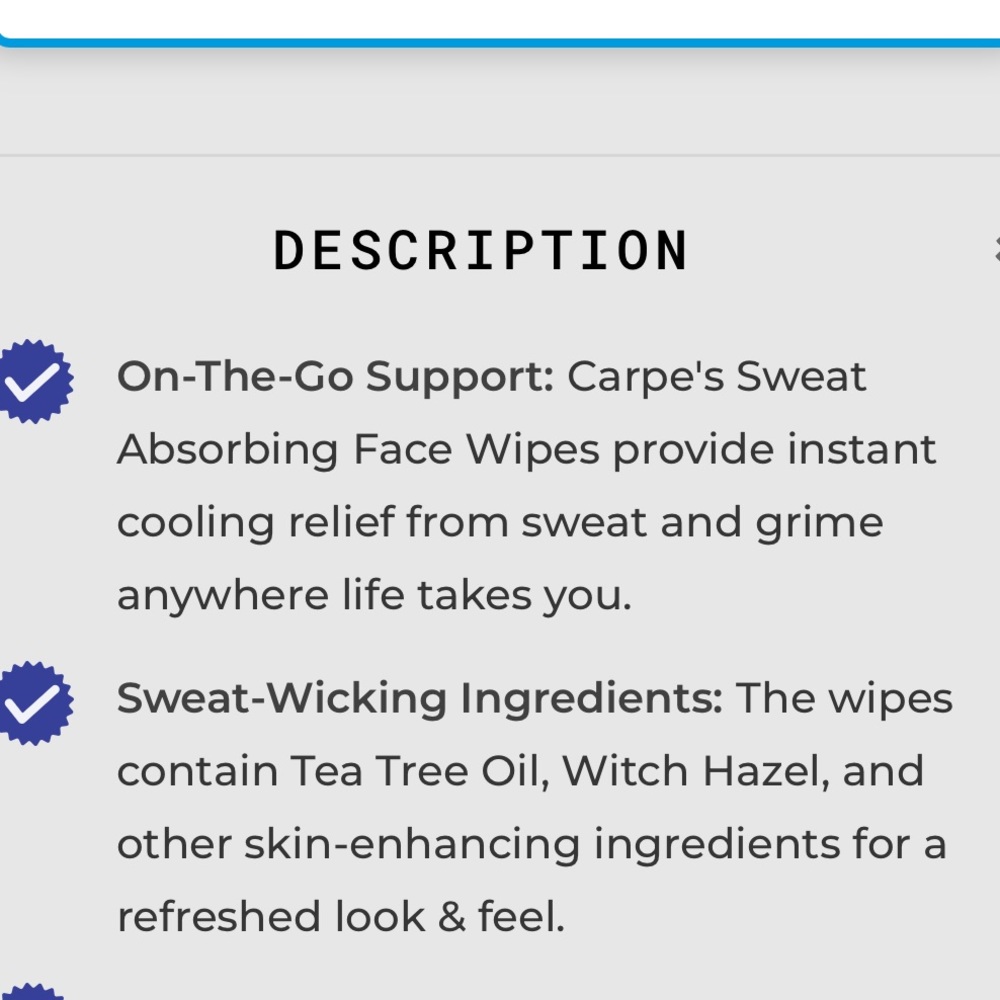 Carpe Face Wipes - Picture 2 of 3